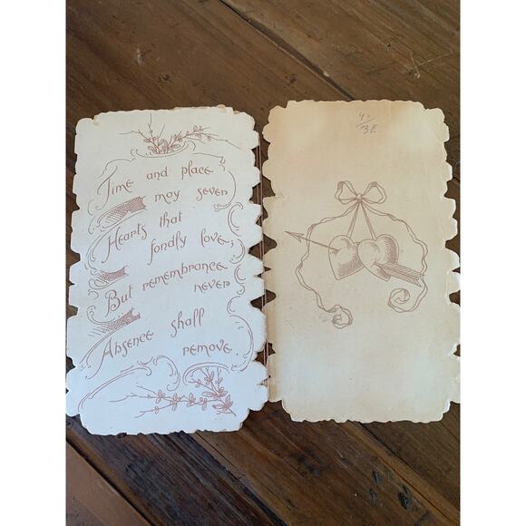 Antique Ephemera Token of Love 1905-1912 Written On - Picture 5 of 6